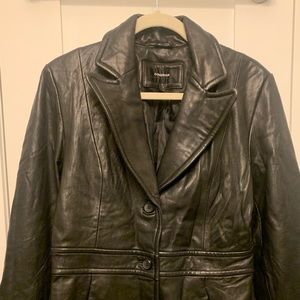 Colebrook Black Leather Jacket